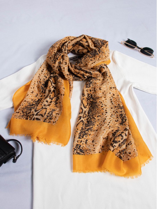 Fashion Snake Skin Print Fashion Scarf